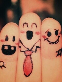 Пальцы-друзья обои