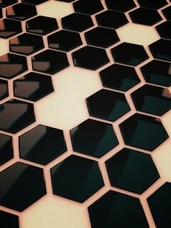 Мозаика из шестигранников обои