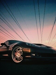 Чёрное авто обои