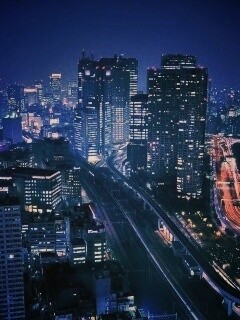 Ночной город обои