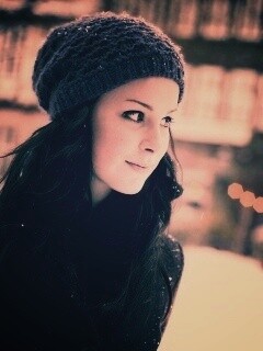 Девушка зимой обои