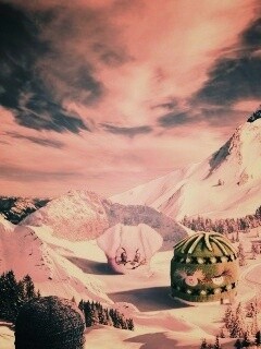 Прикольные шапки на горных вершинах обои