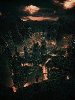 Таинственный город обои