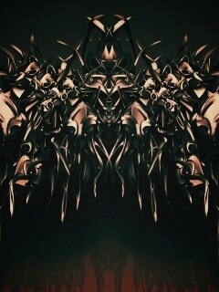 Страшная трехмерная абстракция обои