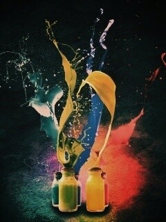 Разливающийеся краски обои