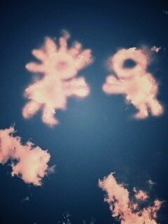 Фигуры из облакоа обои