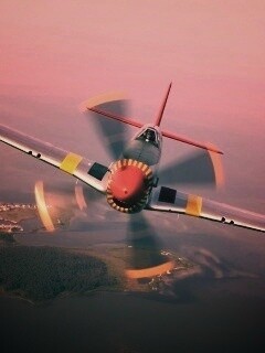 Пропеллерный самолёт обои