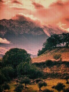 Горный пейзаж обои