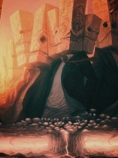 Каменные головы обои