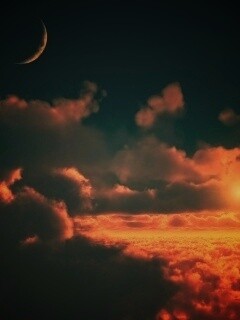 Над облаками обои