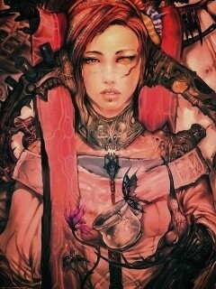 Странная девушка обои