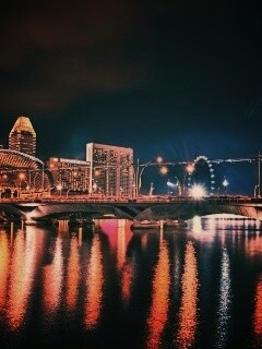 Ночной город обои
