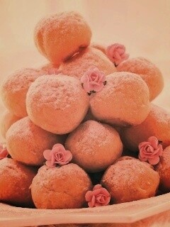 Круглые пироженки обои