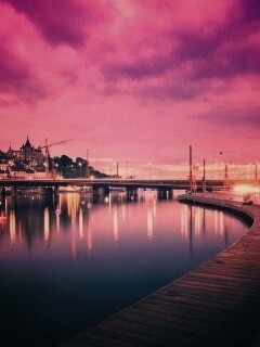 Набережная Стокгольма обои