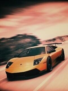 Желтая Ламборджини обои