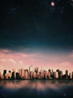 Город на острове обои