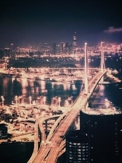 Ночная городская жизнь обои