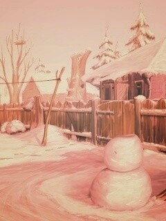 Снеговик обои