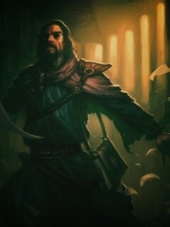 Маг в библиотеке обои