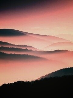 Туманные горы обои