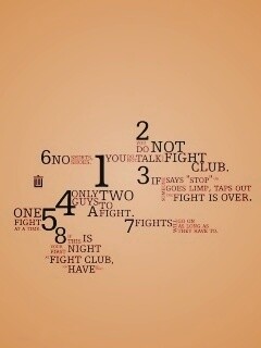 Правила бойцовского клуба обои