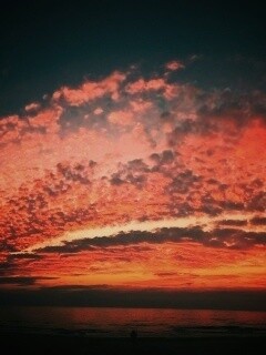 Изумитеьное закатное небо обои