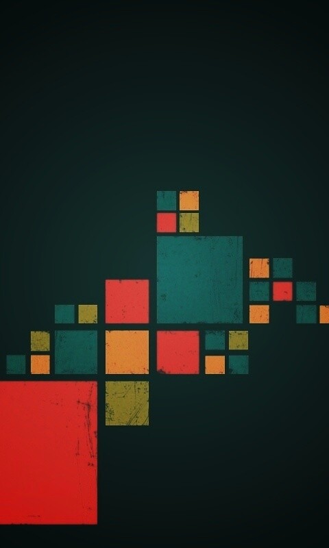 Цветные кубы обои