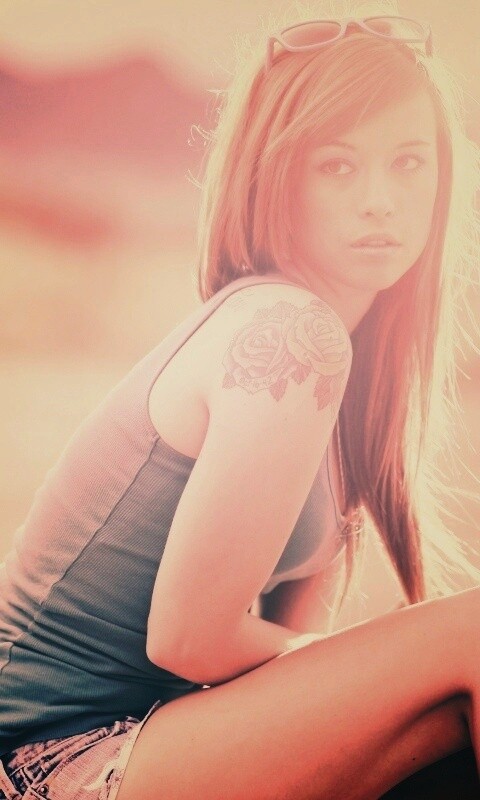 Синяя кофточка обои