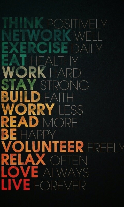 Think possitively обои