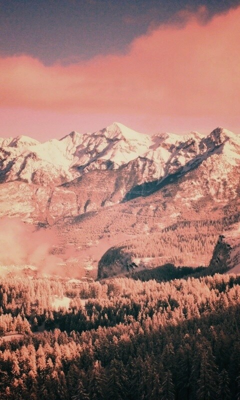 Горный пейзаж обои