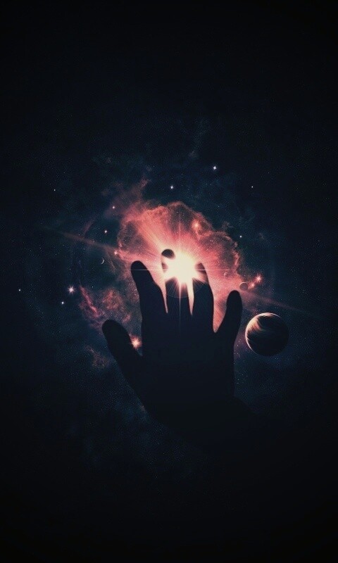 Прикосновение к вселенной обои