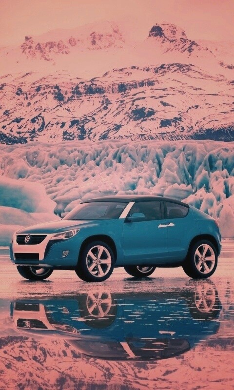 Внедорожник Фольксваген на льду обои