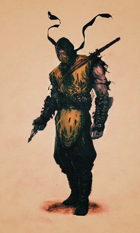 Скорпион из Мортал Комбат обои