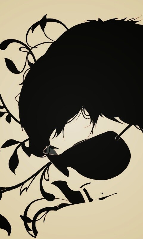 Парень на фоне узора обои