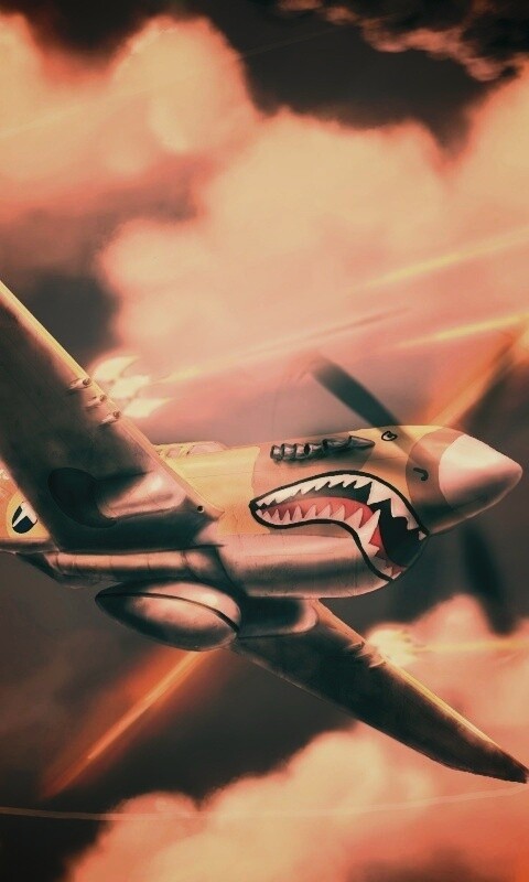 Истребитель акула обои