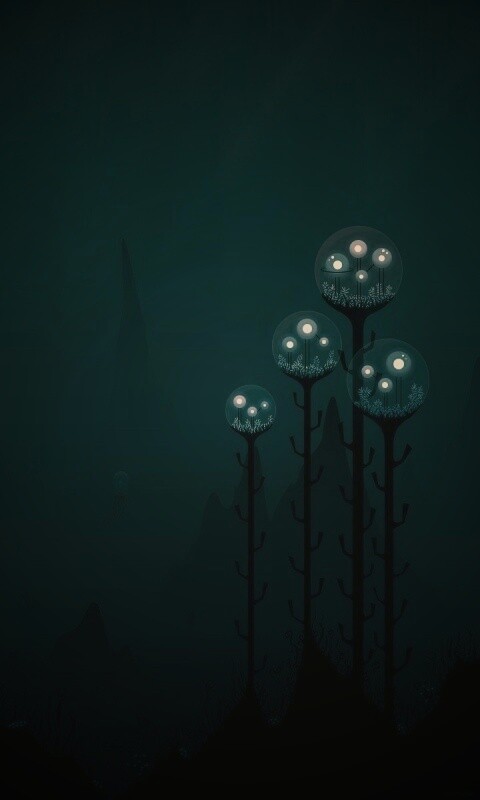 Мрачные горы обои