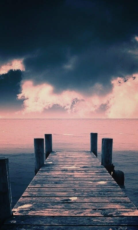 Деревянный причал обои