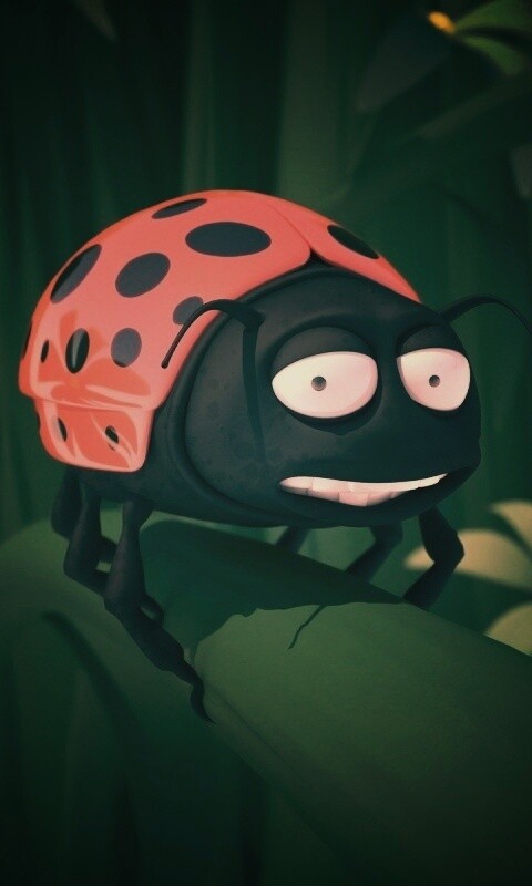 Глазастая божья коровка обои