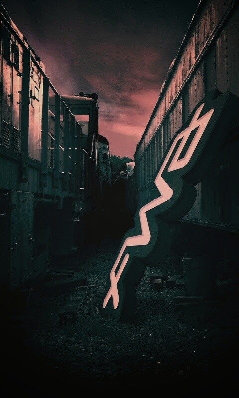 Упавшая вывеска обои