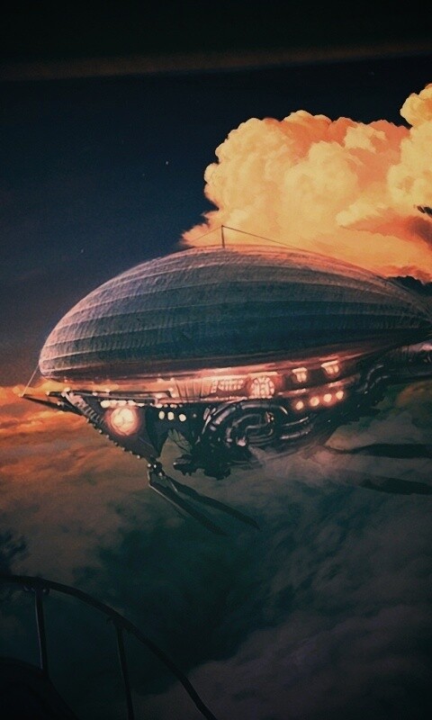 Инопланетный дирижабль обои