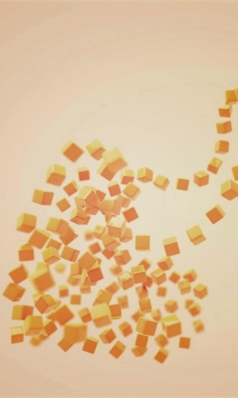 Сердце из кубиков обои