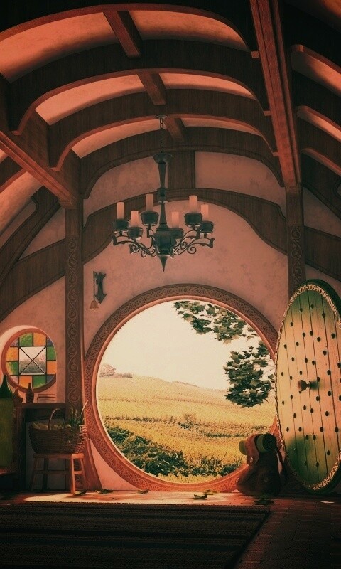 Дом хоббитов обои