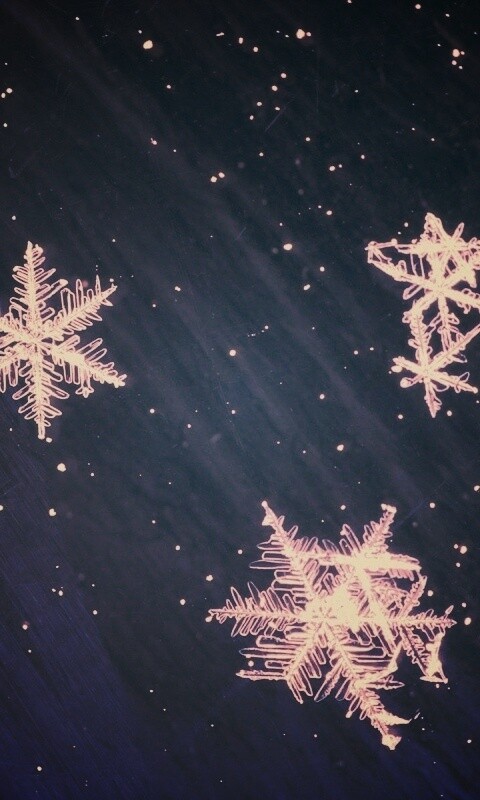 Снежинки обои