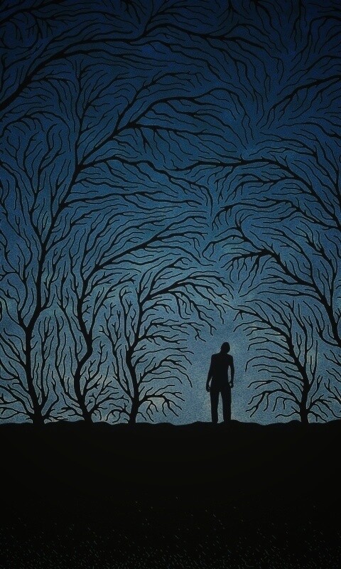 Смыкающиеся деревья обои