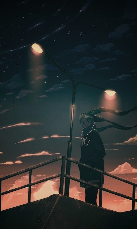 Под фонарем обои