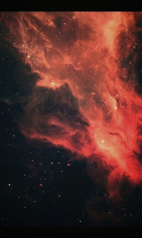 Красная туманность обои