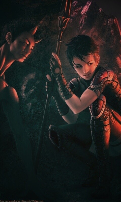 Девушка и сильван обои