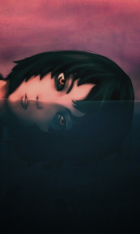 Девочка в воде обои