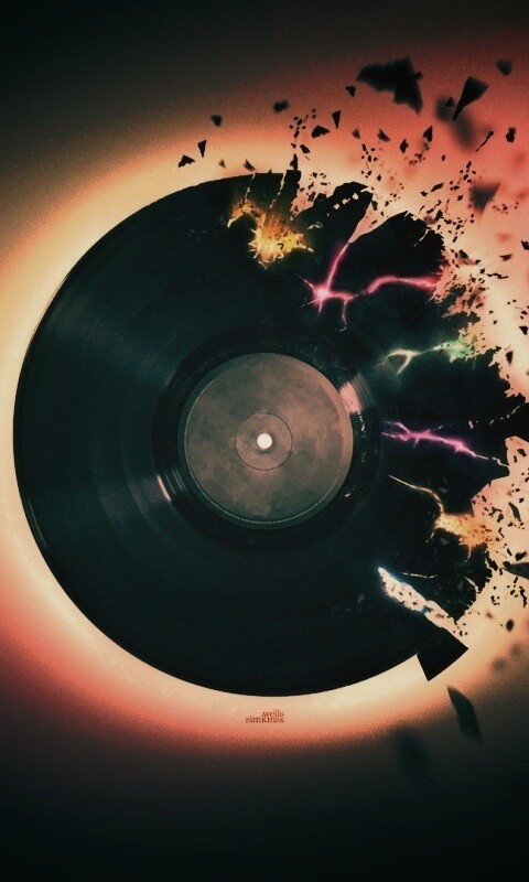 Разрывающийся винил обои