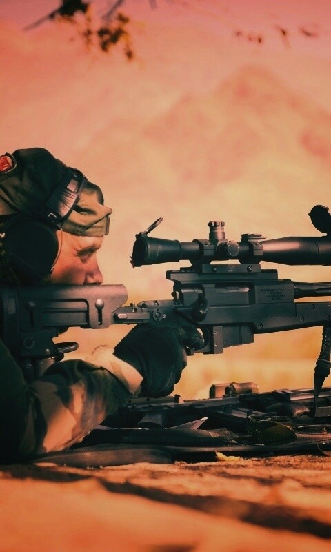 Стрелок в засаде обои